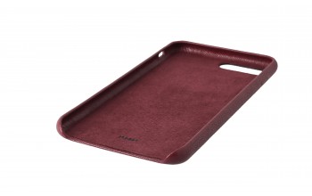Leather Case for iPhone 8 Plus bordeaux red