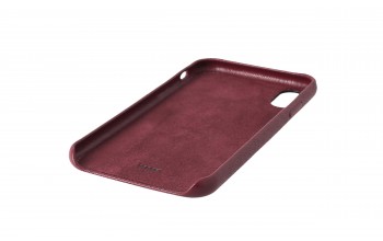 Leather Case for iPhone X bordeaux red