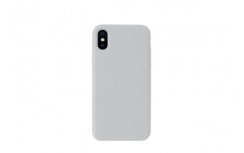 Silicone Case for iPhone XS-quiet gray