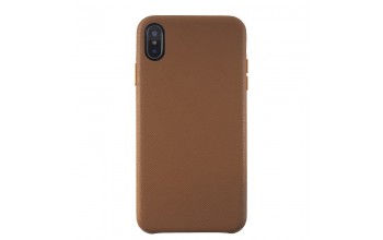 Leather Case for iPhone XS-meerkat brown