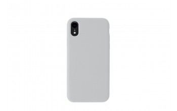 Silicone Case for iPhone XR-quiet gray