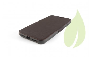 Bookcase for iPhone XR GreenNu - choco brown